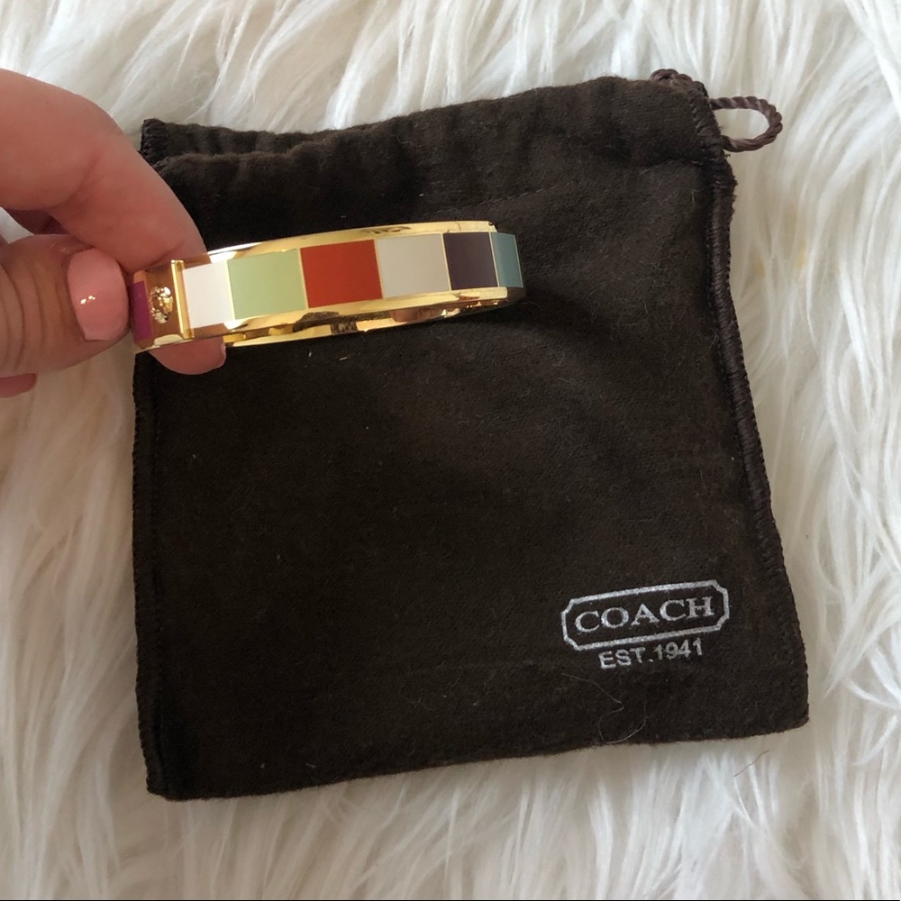 Coach Signature Bangle Multi Color